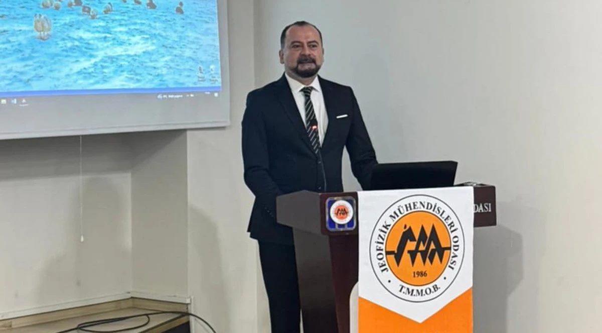 TMMOB JEOFİZİK M&Uuml;HENDİSLERİ ODASI ADANA ŞUBE BAŞKANI EMİN PİŞKİN, 1-7 MART DEPREM HAFTASI NEDENİYLE A&Ccedil;IKLAMA YAPTI