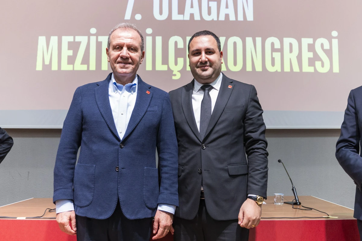 TOLGA GÖKÇELİ, CHP 7. OLAĞAN MEZİTLİ İLÇE KONGRESİNDE İLÇE BAŞKANI SEÇİLDİ