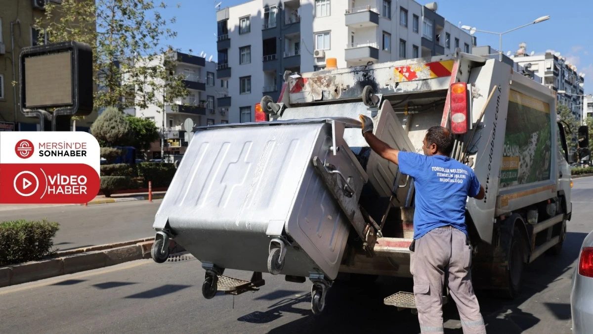 TOROSLAR BELEDİYESİ YIPRANAN ÇÖP KONTEYNERLERİNİ GERİ KAZANIYOR
