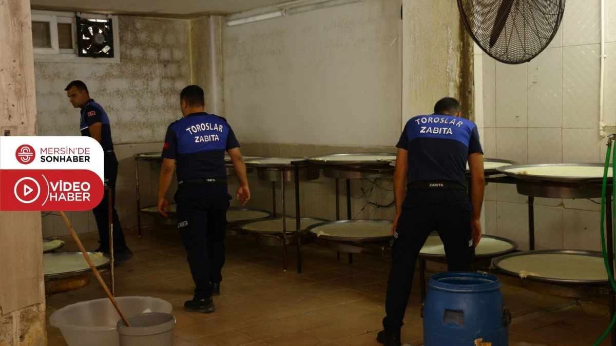 TOROSLAR ZABITASI, KAÇAK VE SAĞLIKSIZ SÜT ÜRÜNLERİ İMALATHANESİNİ MÜHÜRLEDİ