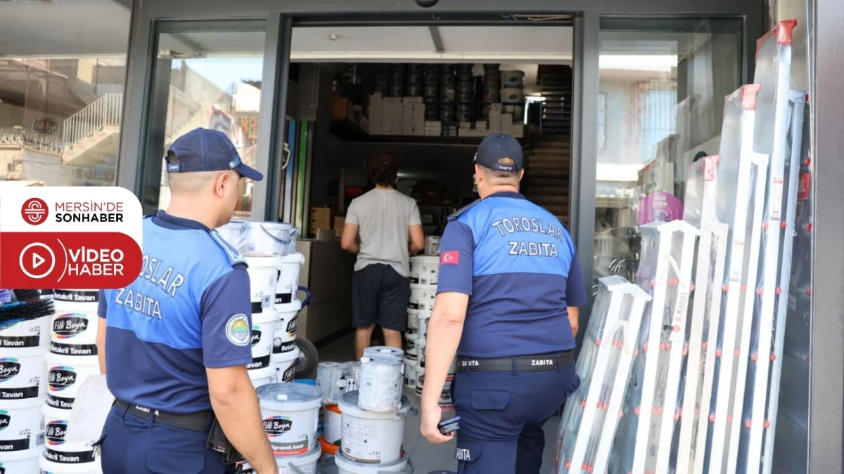 TOROSLAR ZABITASINDAN RUHSAT VE KALDIRIM İŞGALİNE SIKI DENETİM