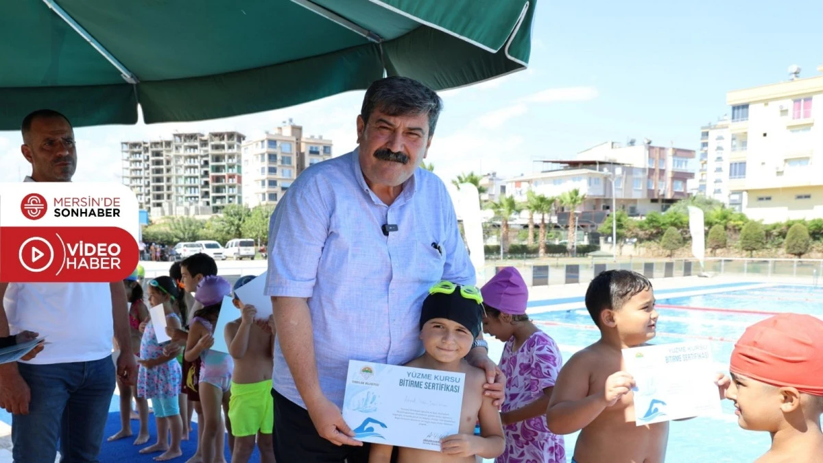 TOROSLAR’DA 2 BİN 500 ÇOCUK YÜZME ÖĞRENDİ