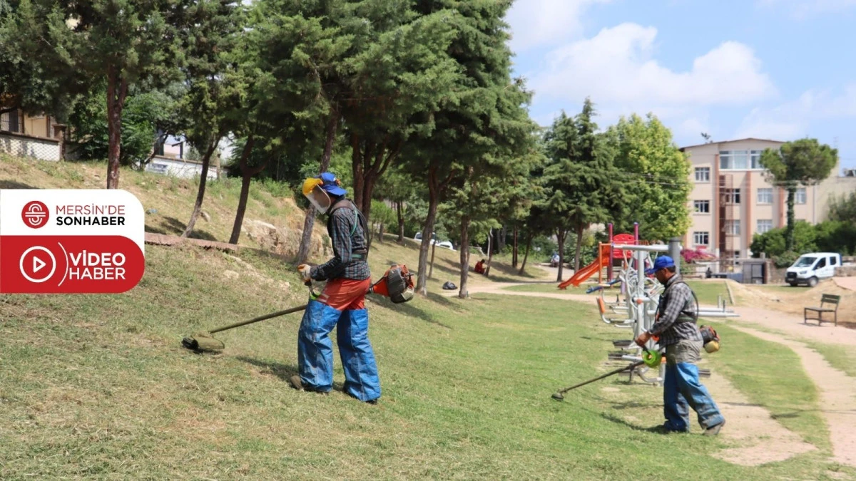 TOROSLAR&rsquo;IN PARK VE YEŞİL ALANLARI BAKIMDAN GE&Ccedil;İYOR 