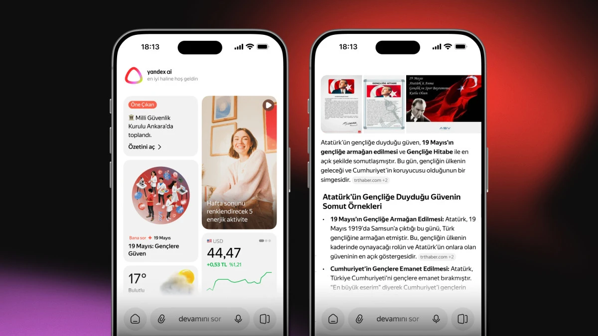  YANDEX T&Uuml;RKİYE'DEN 19 MAYIS'A &Ouml;ZEL DİJİTAL DENEYİM!