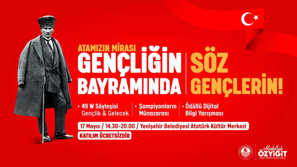YENİŞEHİR BELEDİYESİ 19 MAYIS’I GENÇLERİN FİKİRLERİYLE KUTLAYACAK