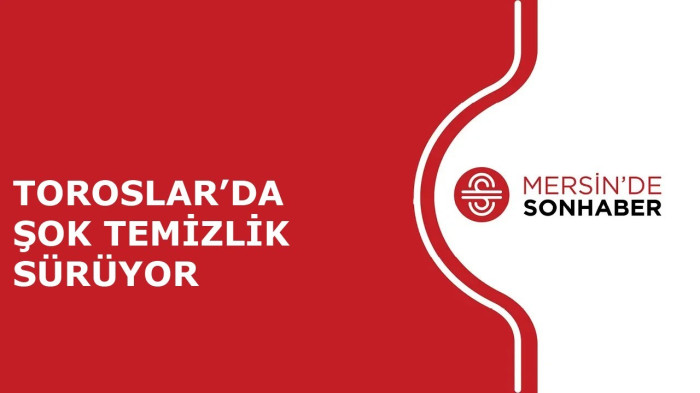 TOROSLAR’DA ŞOK TEMİZLİK SÜRÜYOR