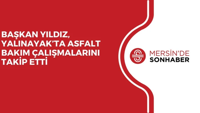 BAŞKAN YILDIZ, YALINAYAK’TA ASFALT BAKIM ÇALIŞMALARINI TAKİP ETTİ