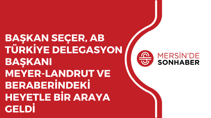 BAŞKAN SEÇER, AB TÜRKİYE DELEGASYON BAŞKANI MEYER LANDRUT VE BERABERİNDEKİ HEYETLE BİR ARAYA GELDİ