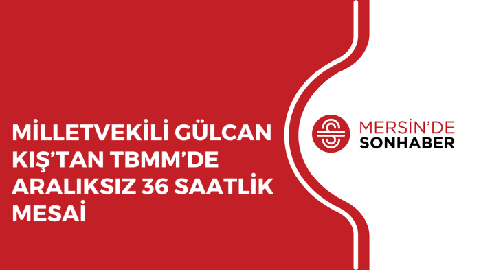 MİLLETVEKİLİ GÜLCAN KIŞ’TAN TBMM’DE ARALIKSIZ 36 SAATLİK MESAİ