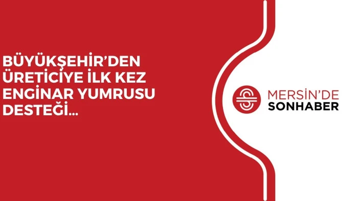 BÜYÜKŞEHİR’DEN ÜRETİCİYE İLK KEZ ENGİNAR YUMRUSU DESTEĞİ…