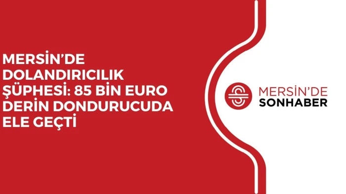 MERSİN’DE DOLANDIRICILIK ŞÜPHESİ: 85 BİN EURO DERİN DONDURUCUDA ELE GEÇTİ