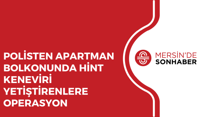 POLİSTEN APARTMAN BOLKONUNDA HİNT KENEVİRİ YETİŞTİRENLERE OPERASYON