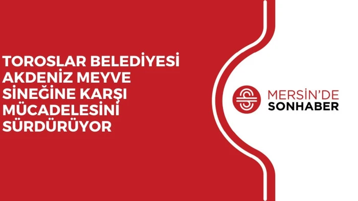 TOROSLAR BELEDİYESİ AKDENİZ MEYVE SİNEĞİNE KARŞI M&Uuml;CADELESİNİ S&Uuml;RD&Uuml;R&Uuml;YOR