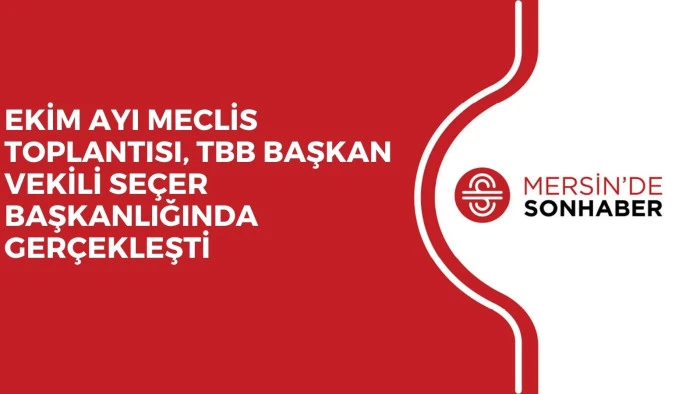 EKİM AYI MECLİS TOPLANTISI, TBB BAŞKAN VEKİLİ SEÇER BAŞKANLIĞINDA GERÇEKLEŞTİ