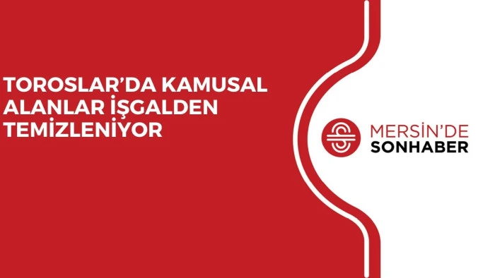 TOROSLAR&rsquo;DA KAMUSAL ALANLAR İŞGALDEN TEMİZLENİYOR