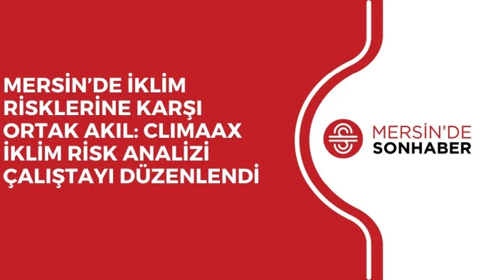 MERSİN&rsquo;DE İKLİM RİSKLERİNE KARŞI ORTAK AKIL: CLIMAAX İKLİM RİSK ANALİZİ &Ccedil;ALIŞTAYI D&Uuml;ZENLENDİ