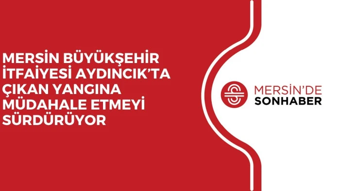 MERSİN B&Uuml;Y&Uuml;KŞEHİR İTFAİYESİ AYDINCIK&rsquo;TA &Ccedil;IKAN YANGINA M&Uuml;DAHALE ETMEYİ S&Uuml;RD&Uuml;R&Uuml;YOR