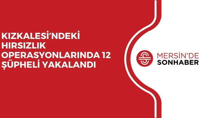 KIZKALESİ&rsquo;NDEKİ HIRSIZLIK OPERASYONLARINDA 12 Ş&Uuml;PHELİ YAKALANDI