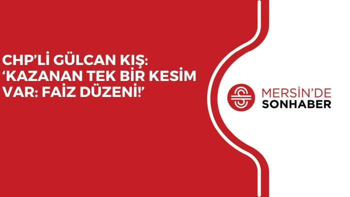 CHP’Lİ GÜLCAN KIŞ: ‘KAZANAN TEK BİR KESİM VAR: FAİZ DÜZENİ!’