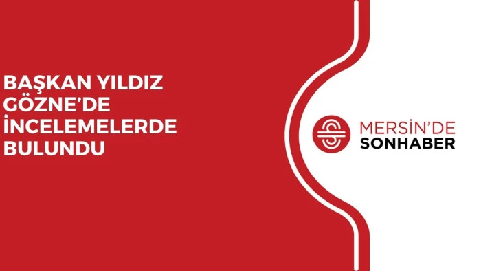 BAŞKAN YILDIZ G&Ouml;ZNE&rsquo;DE İNCELEMELERDE BULUNDU