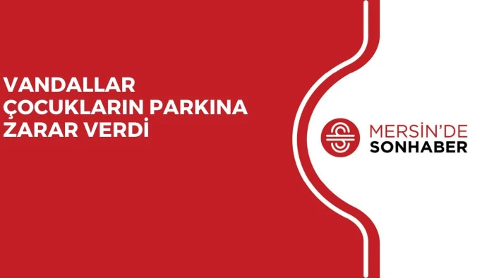 VANDALLAR ÇOCUKLARIN PARKINA ZARAR VERDİ